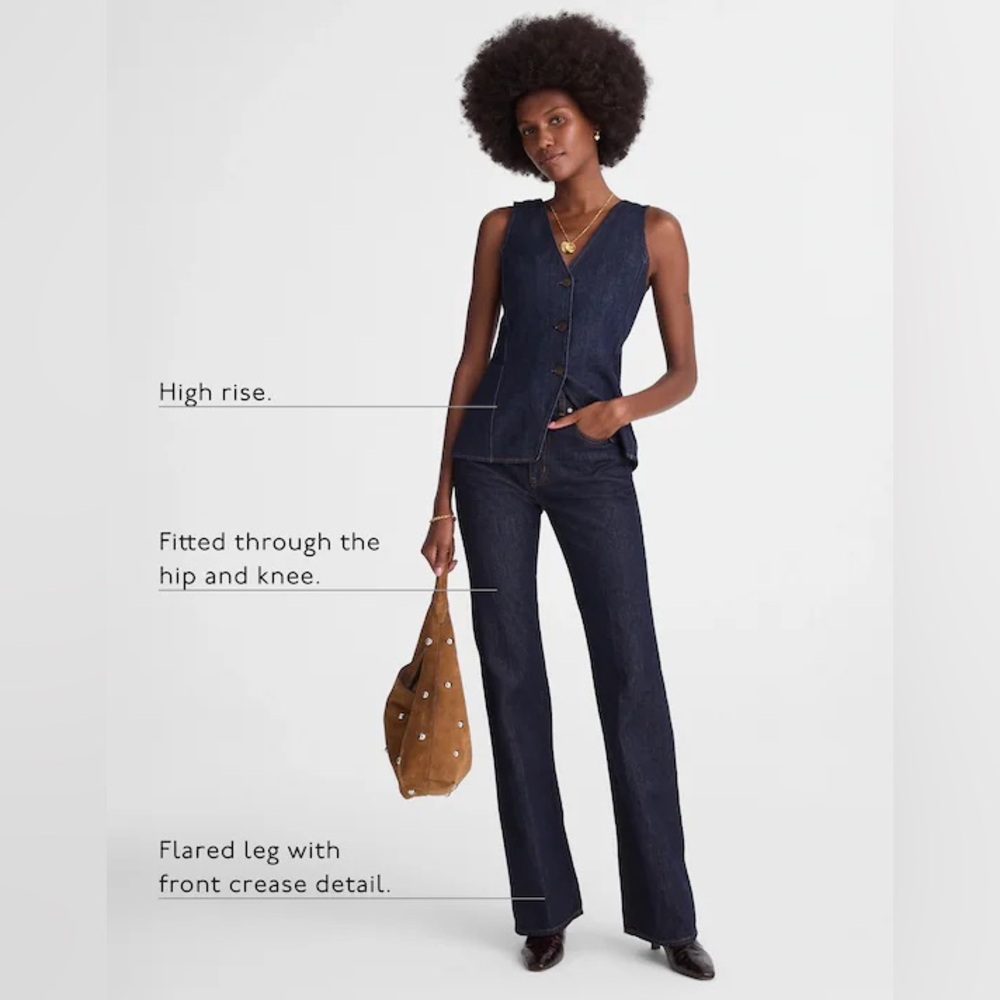 Madewell • NWT • Vintage Flare Jean in Rinse Wash - Picture 2 of 14